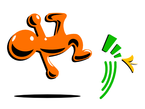 Orange Blob Man