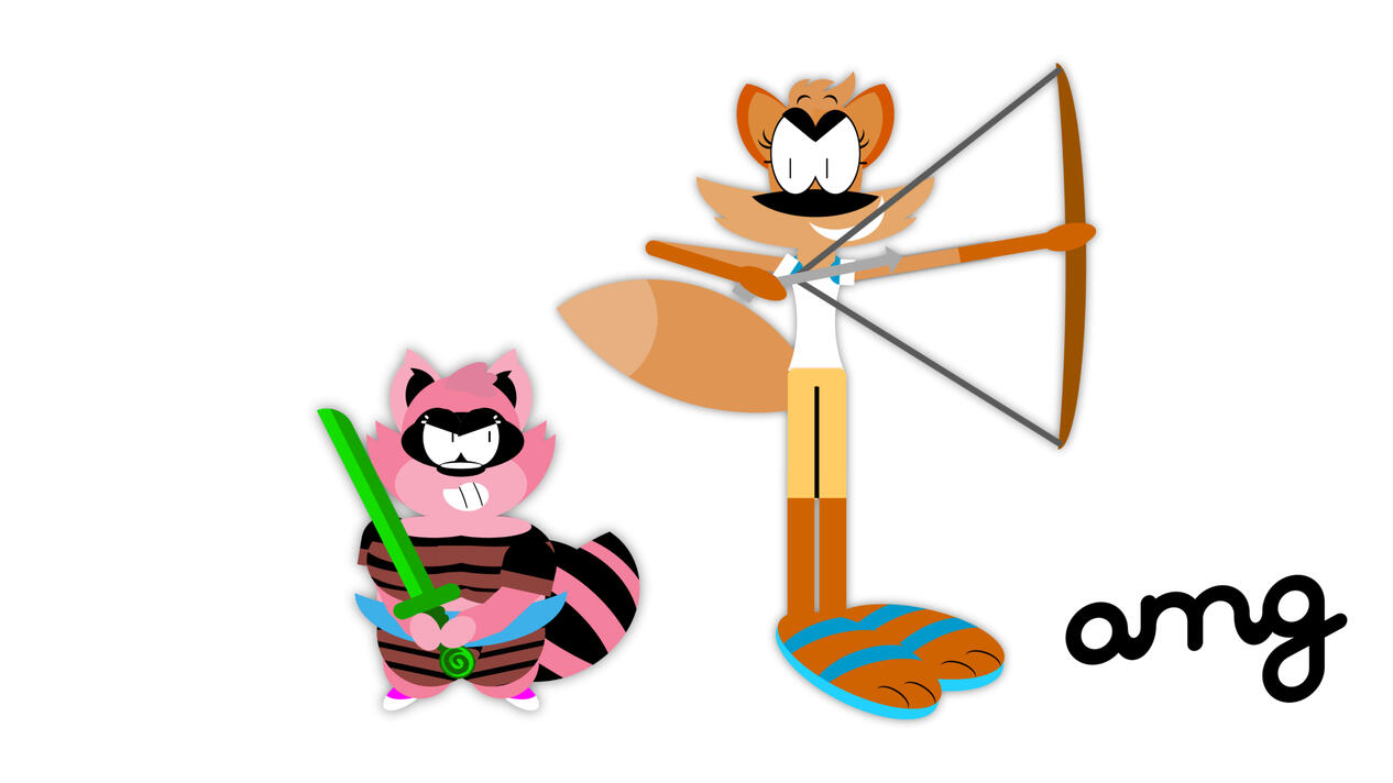 Kouka and Bibi 'Dressed as Racchel and Fioxa'