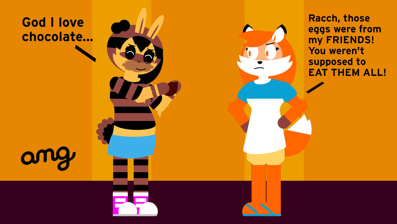 She ate all the chocolate.