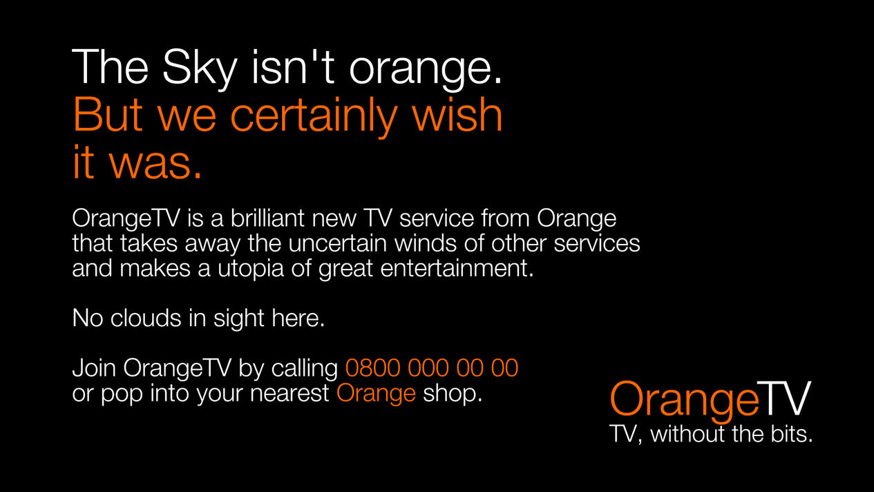 OrangeTV - The Sky isn't orange.